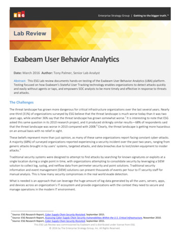 ESG Lab Review Of Exabeam