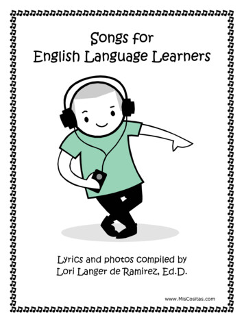 Songs For Songs For English Language LearnersEnglish .