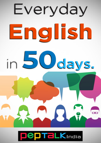 Everyday English In 50 Days - Pep Talk India 2017