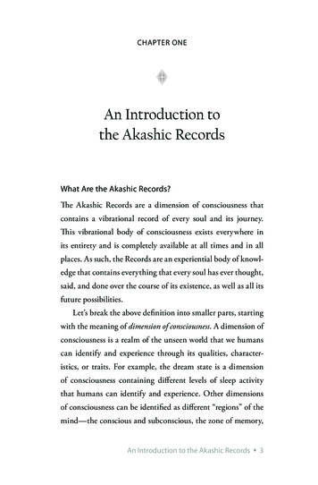 An Introduction To The Akashic Records