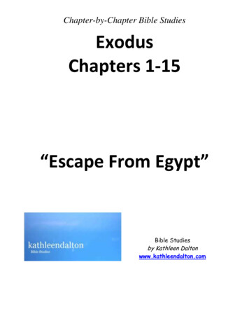 Chapter-by-Chapter Bible Studies Exodus Chapters 1-15