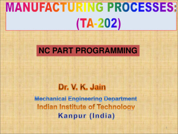NC PART PROGRAMMING - IIT Kanpur