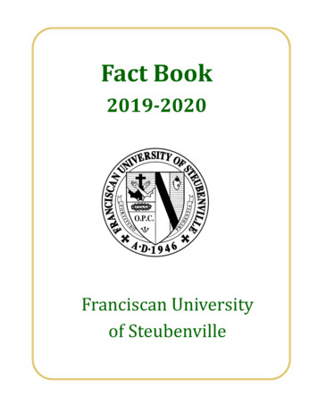 Fact Book - Franciscan University Of Steubenville