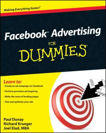 Facebook Advertising For Dummies - Paul Dunay