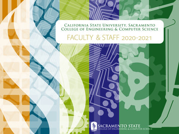 California State University, Sacramento College Of Engineering .