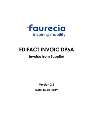 EDIFACT INVOIC D96A - Faurecia