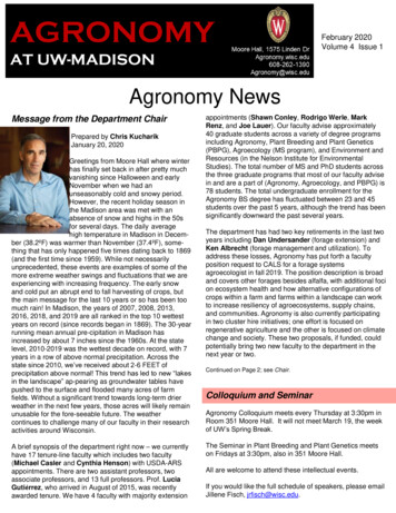 Agronomy News