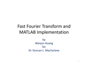 Fast Fourier Transform MATLAB Implementation