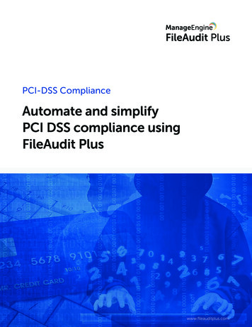 Automate And Simplify PCI DSS Compliance Using FileAudit Plus