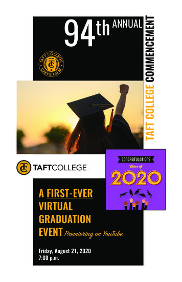 Virtual Commencement Program - Taft College