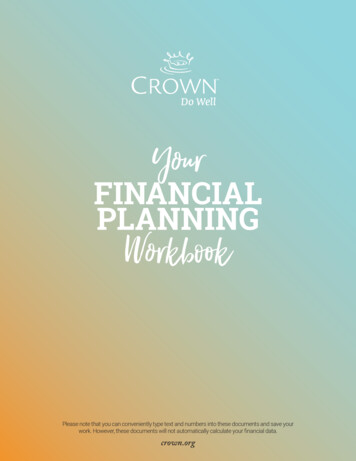 FINANCIAL PLANNING Workbook - Crown Financial 