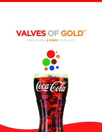 VALVES OF GOLD - CokeSolutions