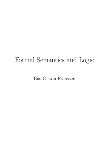 Formal Semantics And Logic - Princeton University