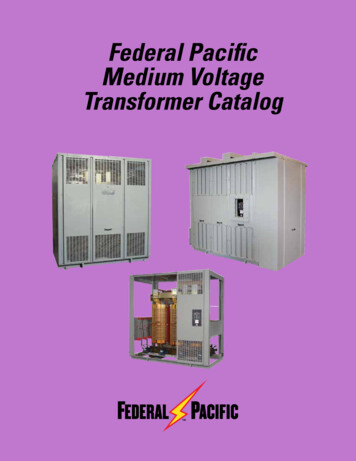 Federal Pacific Medium Voltage Transformer Catalog