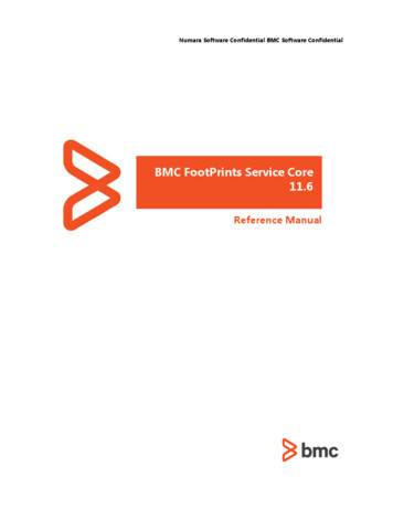 BMC FootPrints Service Core Reference Manual 11