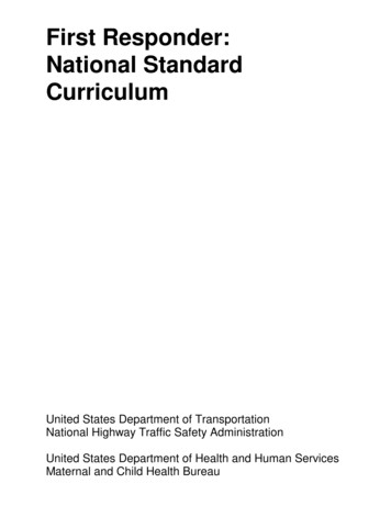 First Responder: National Standard Curriculum