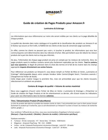 Guide De Création De Pages Produits Pour Amazon