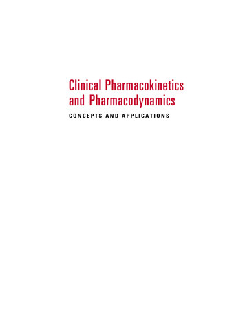 Clinical Pharmacokinetics And Pharmacodynamics