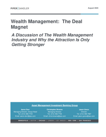 -a August 2020 P0 Wealth Management: The Deal Magnet