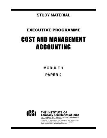 COSTCOST AND AND AND MANAGEMENT MANAGEMENT .