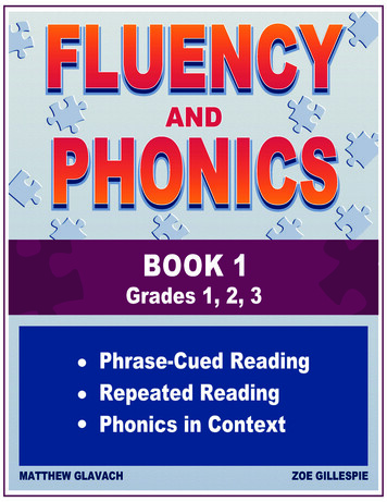 Fluency And Phonics, Book 1 - Struggling Readers