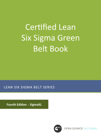 Cer1ﬁed%Lean% Six%Sigma%Green% Belt%Book%