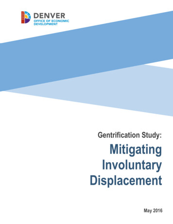 Gentrification Study: Mitigating Involuntary Displacement - Denver
