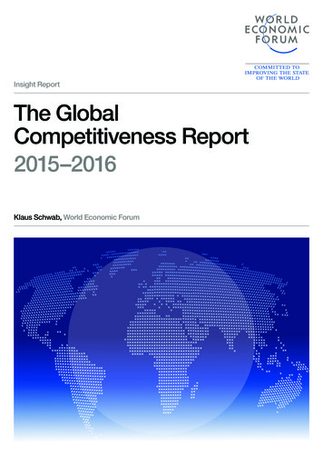 Insight Report The Global Competitiveness Report 2015-2016