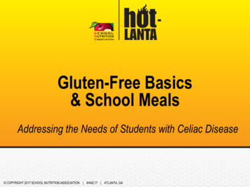 Gluten-Free Basics & School Meals