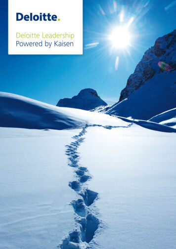 Deloitte Leadership Powered By Kaisen