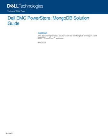 Dell EMC PowerStore MongoDB Solution Guide