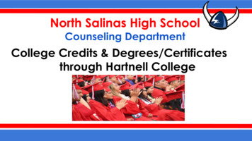 Counseling Department - Salinas Union High School District