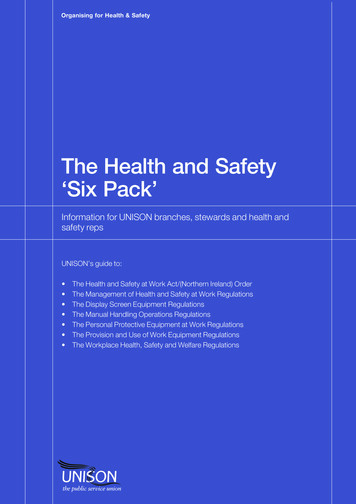 The Health And Safety ‘Six Pack’