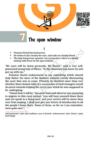 7 The Open Window - NCERT