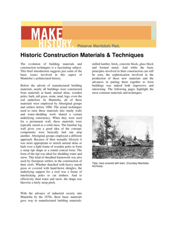 Historic Construction Materials & Techniques