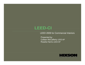 LEED 2009 For Commercial Interiors