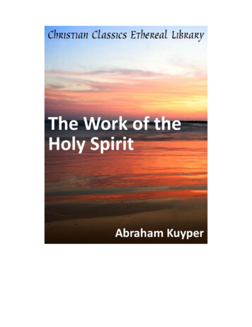 The Work Of The Holy Spirit - Christian Classics 