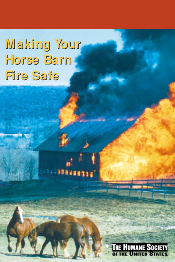 Horse Barn Fire Cover - Humane Society Of The United States