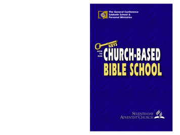 How To Run Church Based Bible School