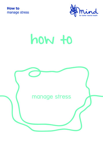 How To Manage Stress How To - Mind