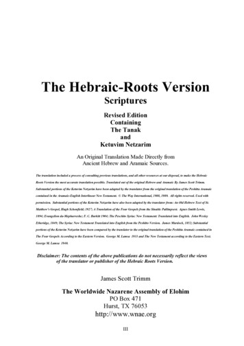 The Hebraic -Roots Version - Nazarite