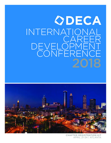 International Career Development Conference 2018 - Wv Deca