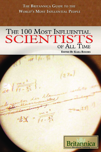 THE 100 MOST INFLUENTIAL SCIENTISTS OF All TIME