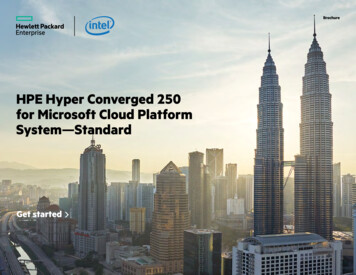 HPE Hyper Converged 250 For Microsoft Cloud Platform System—Standard .