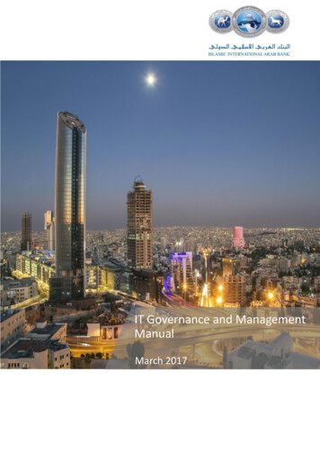 IT Governance And Management Manual