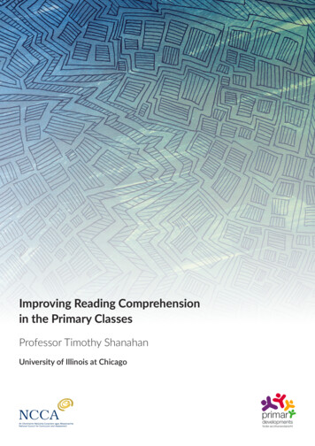 Improving Reading Comprehension In The Primary Classes