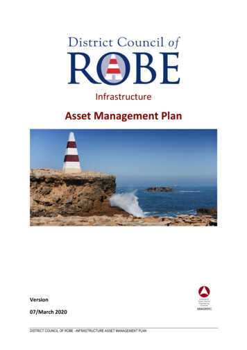 Infrastructure Asset Management Plan - Robe District Council