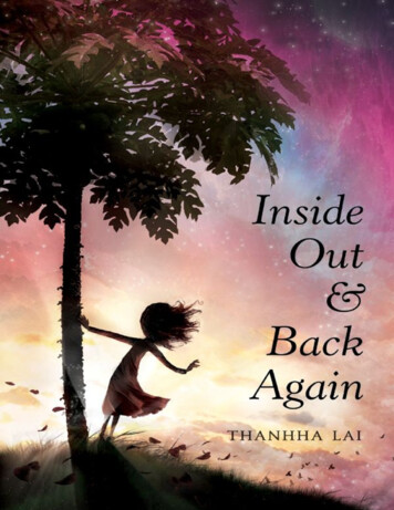 Inside Out And Back Again - Mrs. Sawyer's English Class