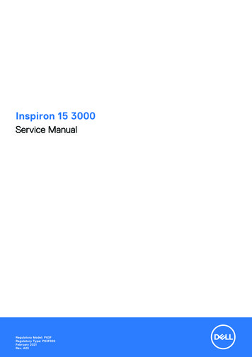 Inspiron 15 3000 Service Manual - Dell