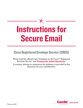 Instructions For Secure Email - ComEd
